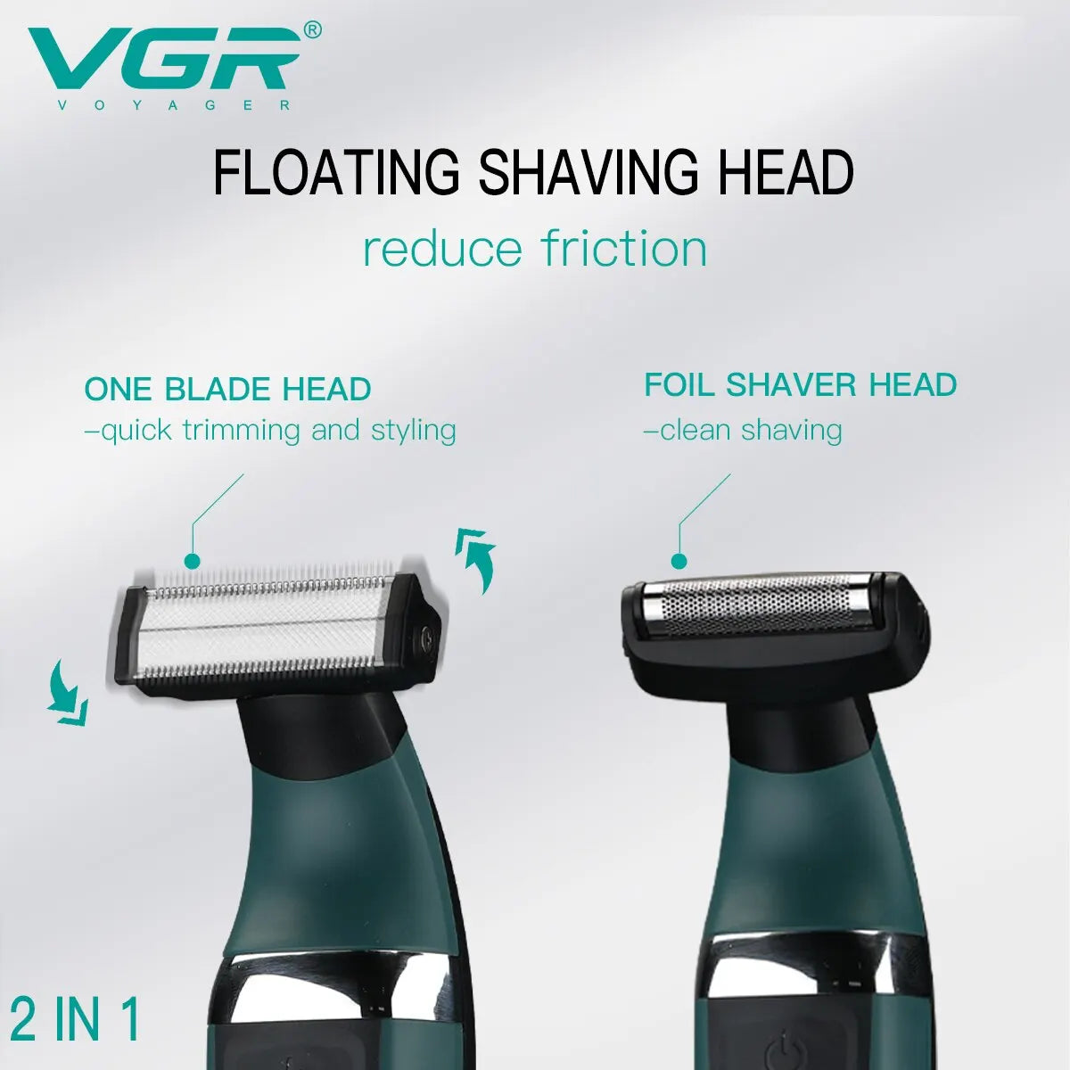 Rasoir Tondeuse À Cheveux 2 en 1 Professionnel Étanche