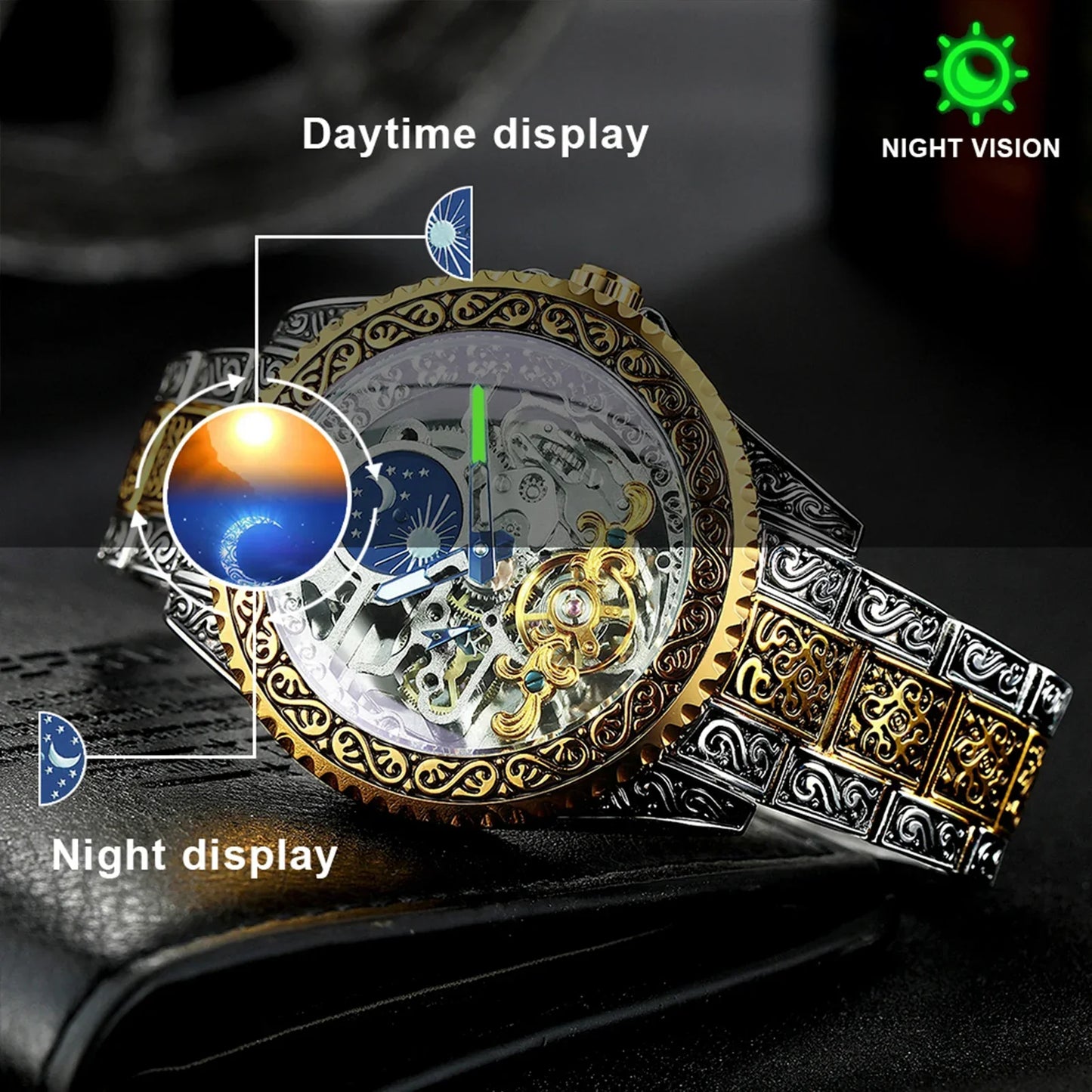Montre mécanique de luxe pour homme