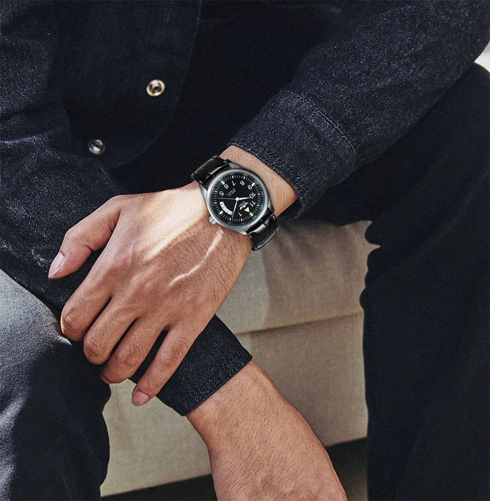 Montre automatique d'affaires pour hommes