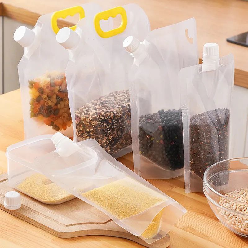 Sacs de rangement multigrains avec bec verseur 5 PCS