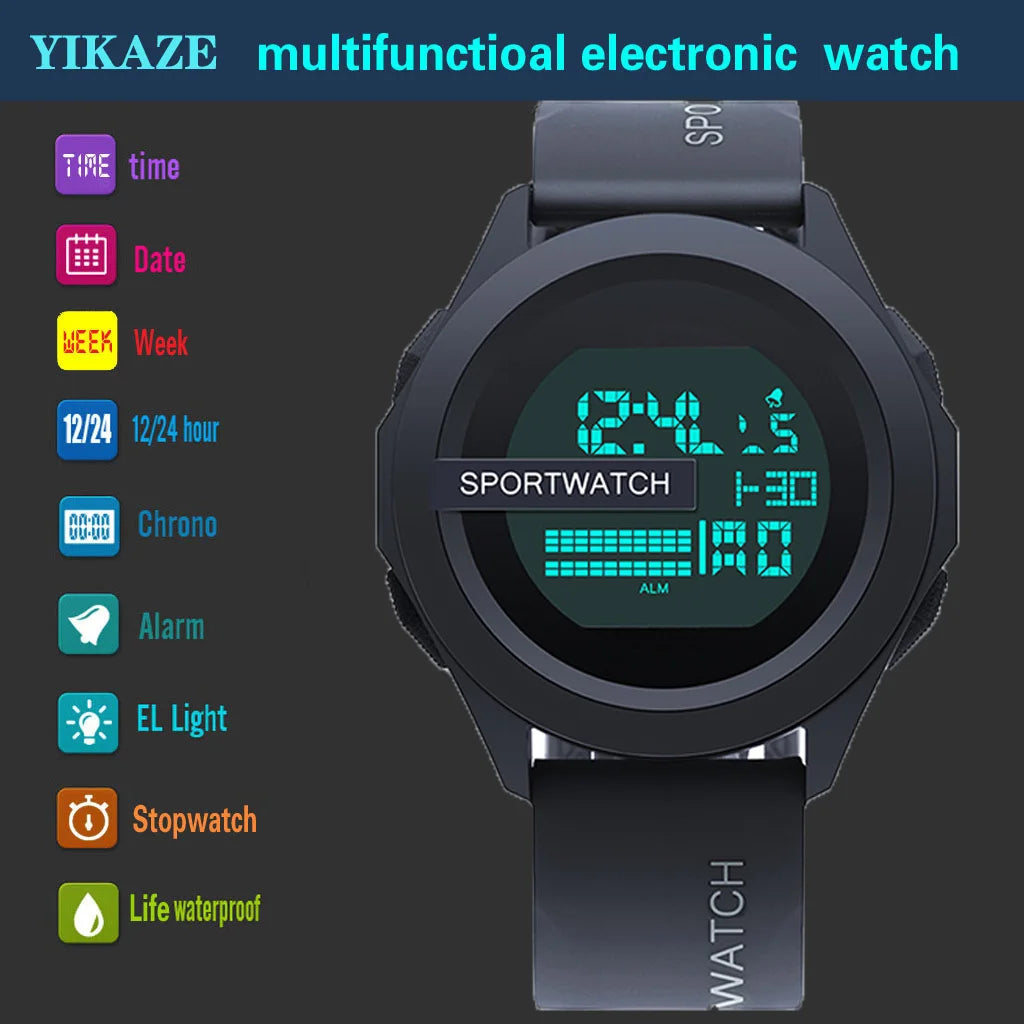 Montre de sport numérique pour homme