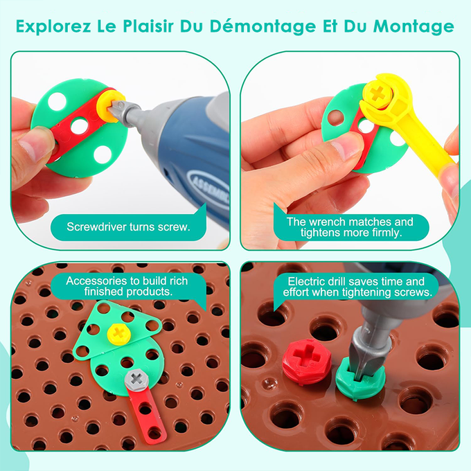 Boite a outils puzzle magique de jeu pour enfants