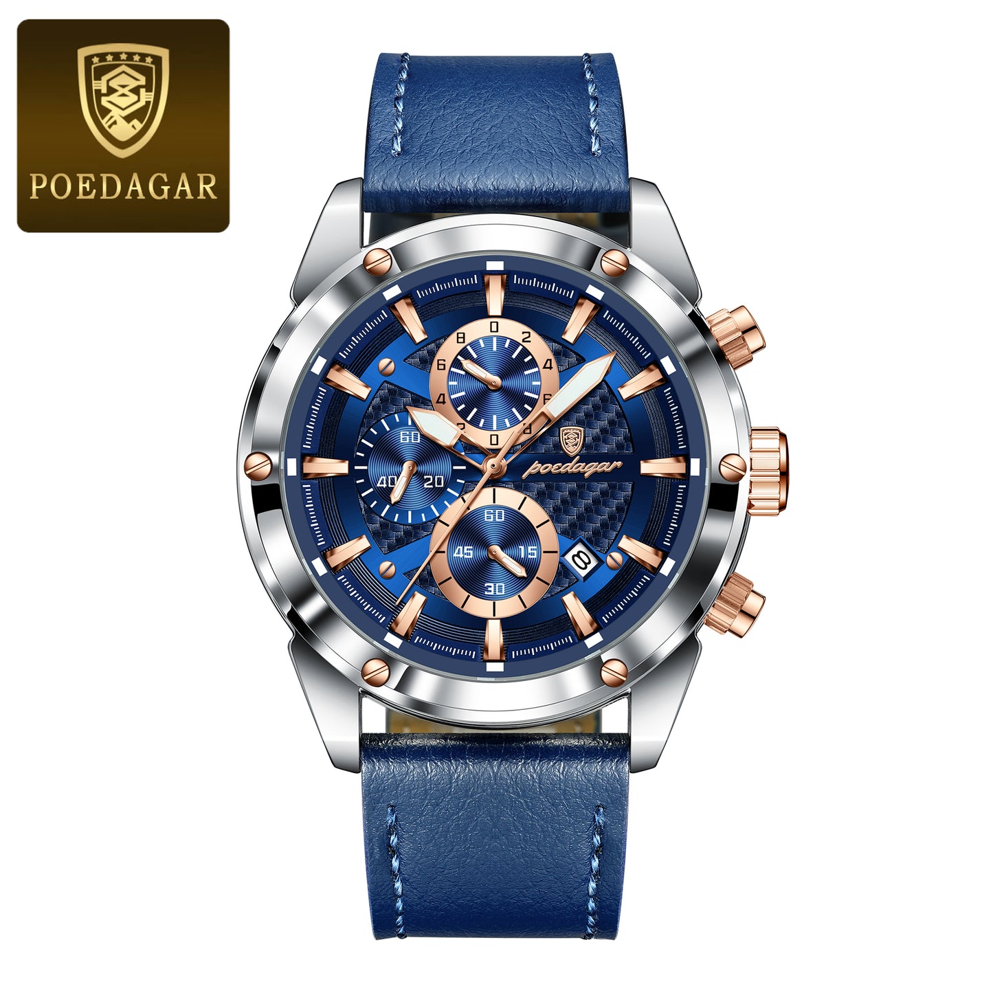 Montre en cuir de luxe pour homme
