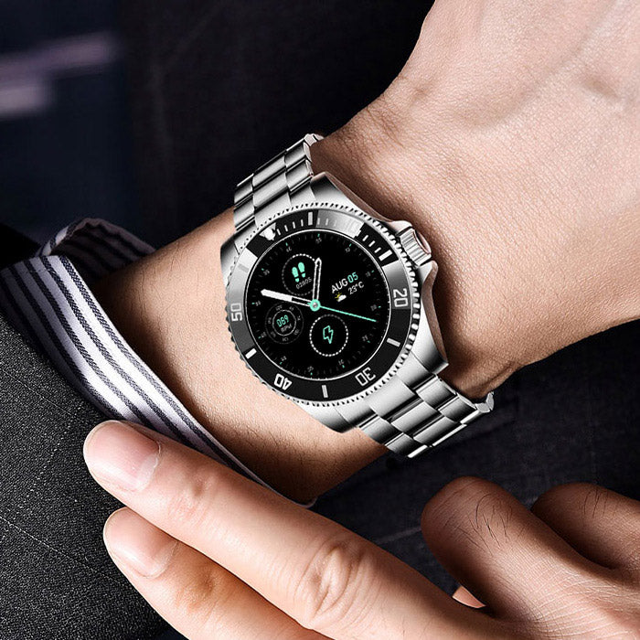 Montre intelligente classique Noir
