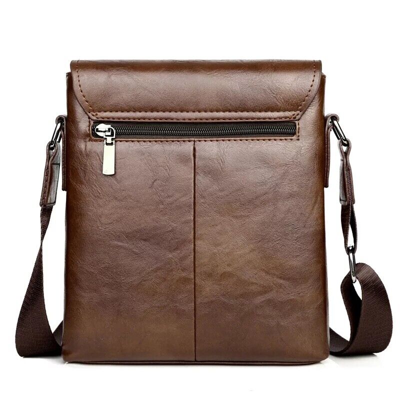 sac à bandoulière d'affaires en cuir PU pour homme