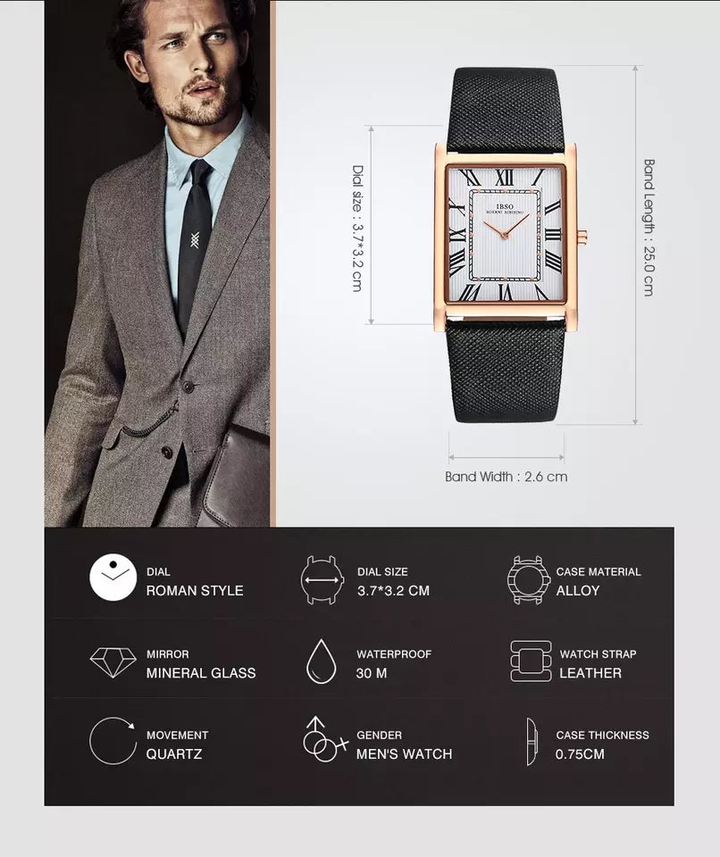 Montre Ultra-Mince Style Business de Luxe
