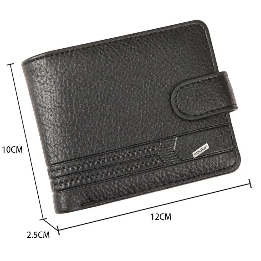 Portefeuille en cuir Pu souple pour hommes