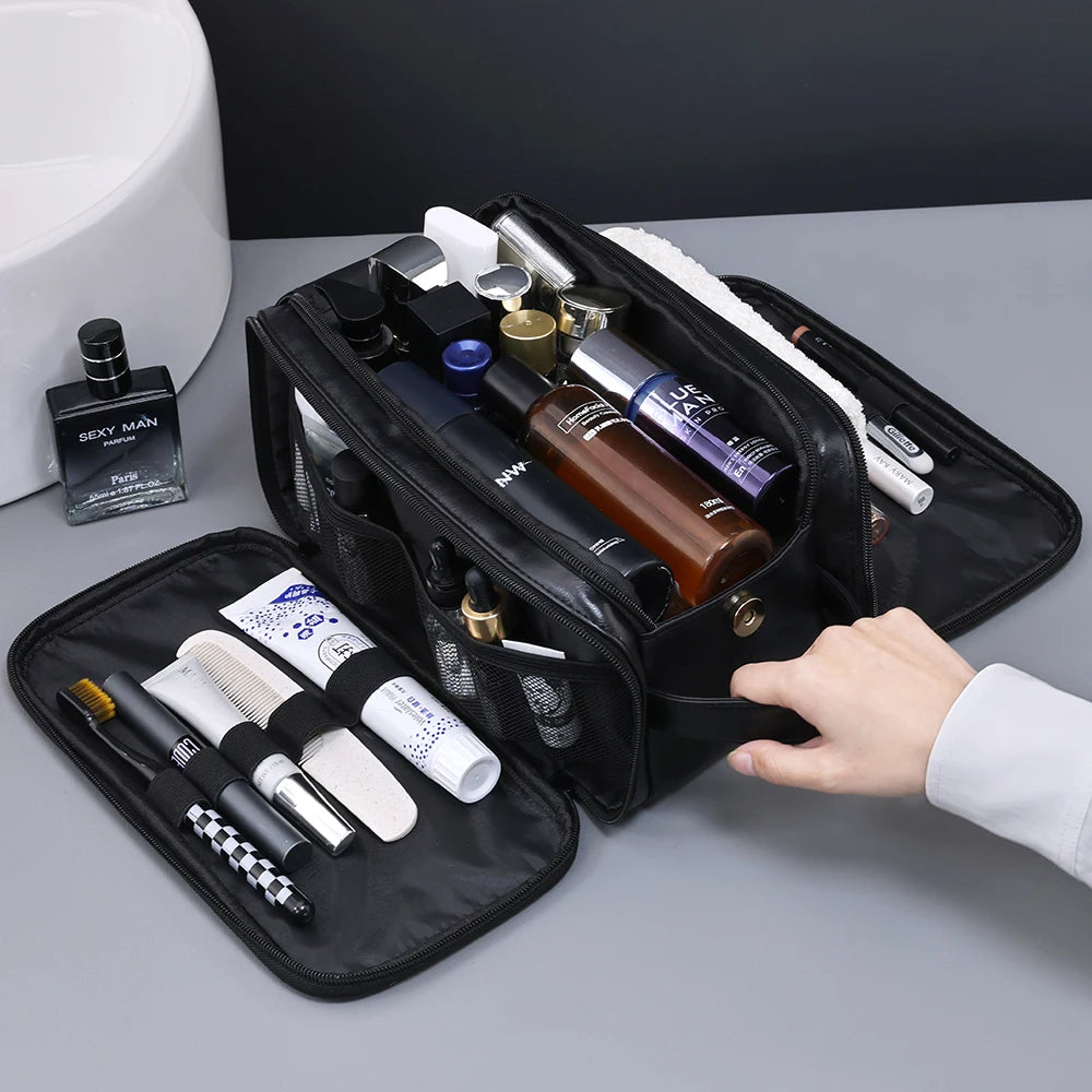 Trousse de luxe multi-poches pour hommes