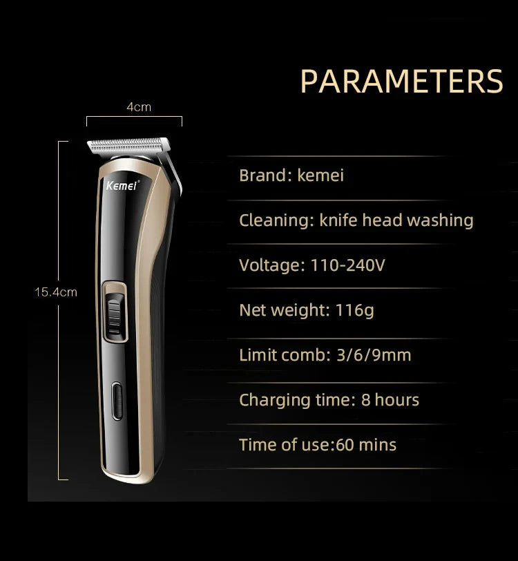 Tondeuse à cheveux électrique rechargeable