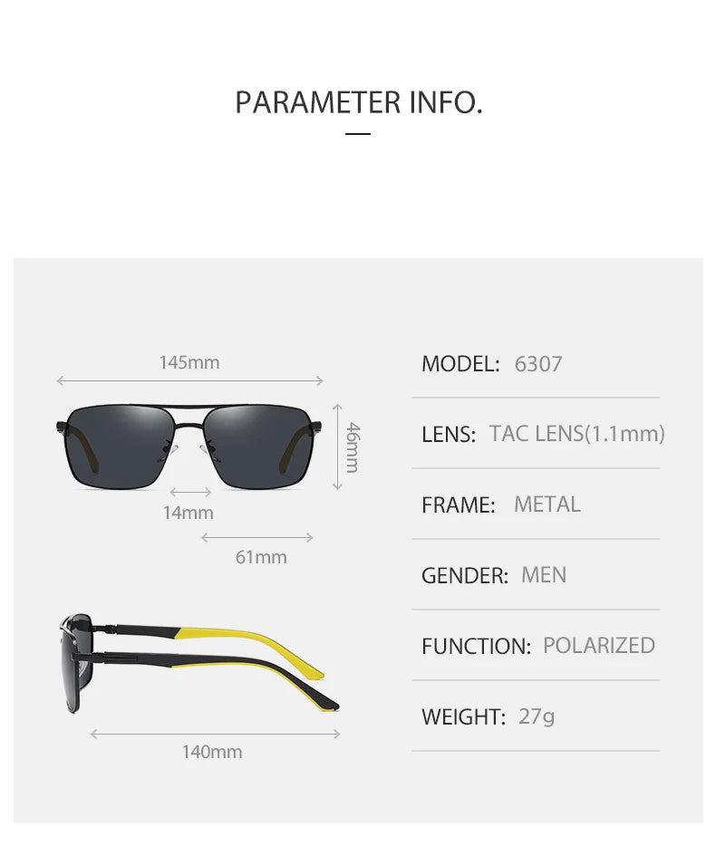 Lunettes de soleil Anti-éblouissement pour hommes