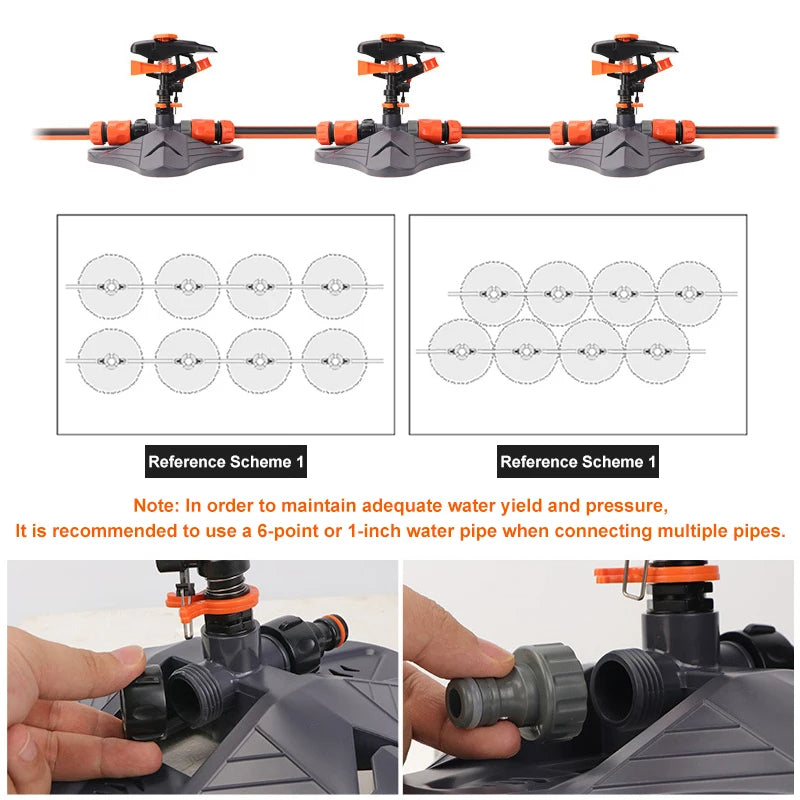Arroseurs d'eau d'irrigation de jardin rotatifs automatiques