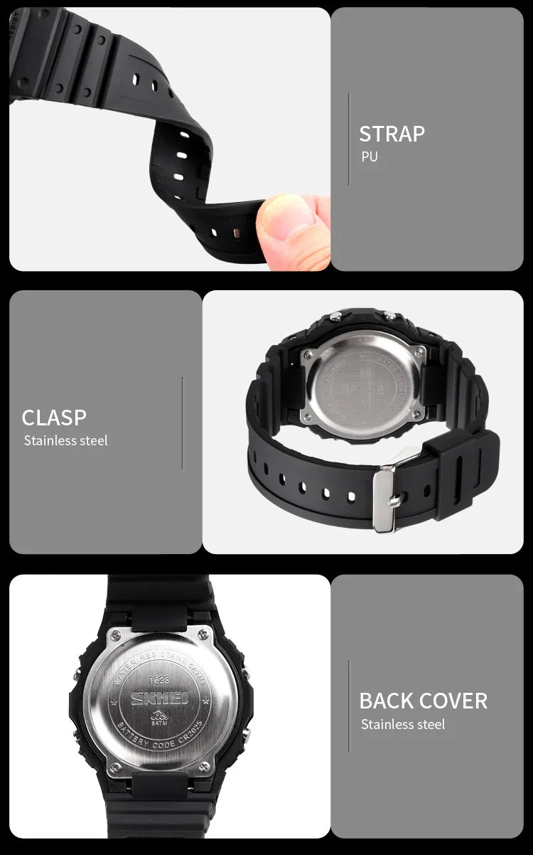 Montre Numérique étanche pour hommes