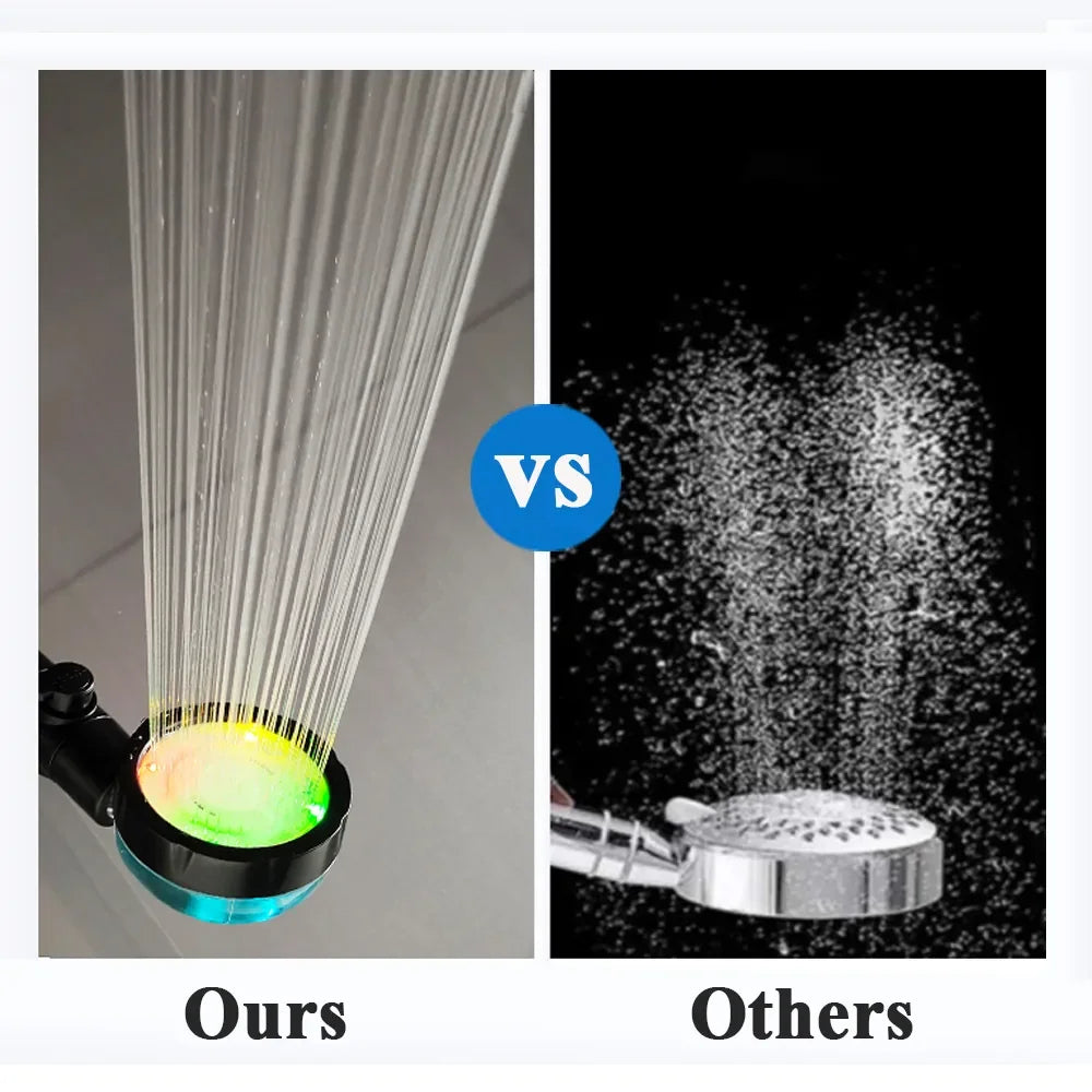 Pommeau de douche LED à affichage de la température
