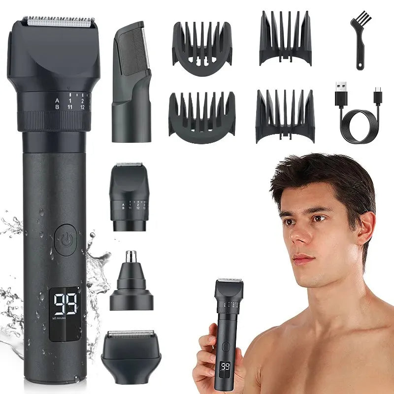 2 en 1 Rasoir électrique Pro pour hommes