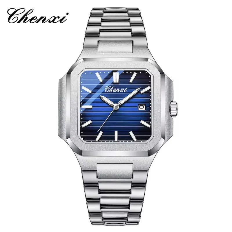 Montre carrée de luxe pour hommes