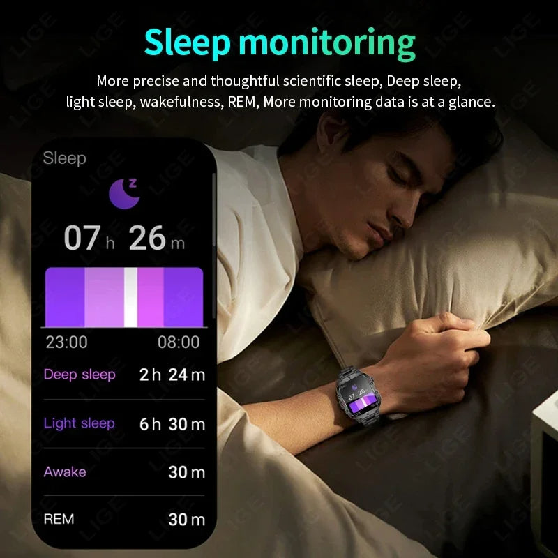 Montre intelligente robuste pour hommes