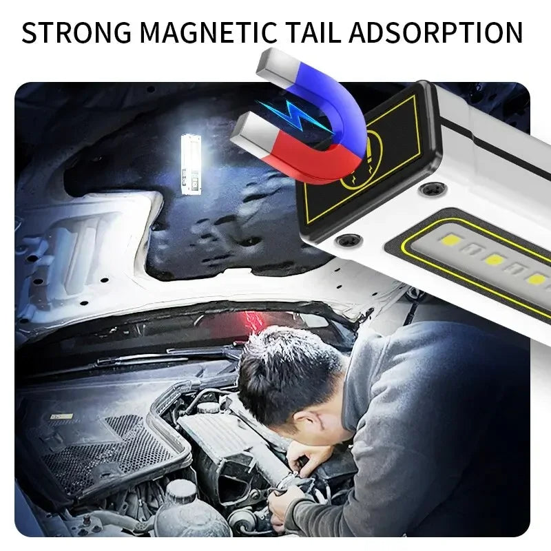 Lampe de travail LED avec alarme magnétique