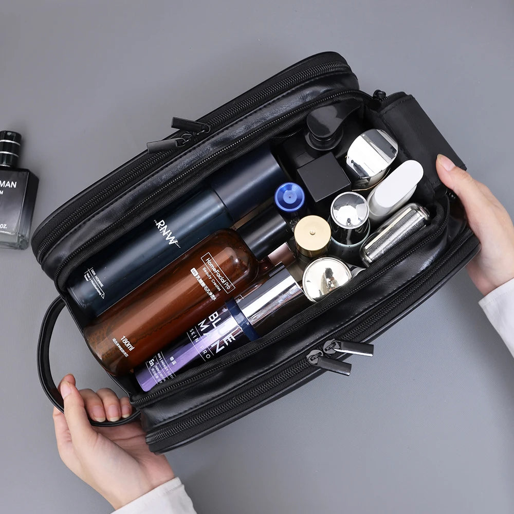 Trousse de luxe multi-poches pour hommes