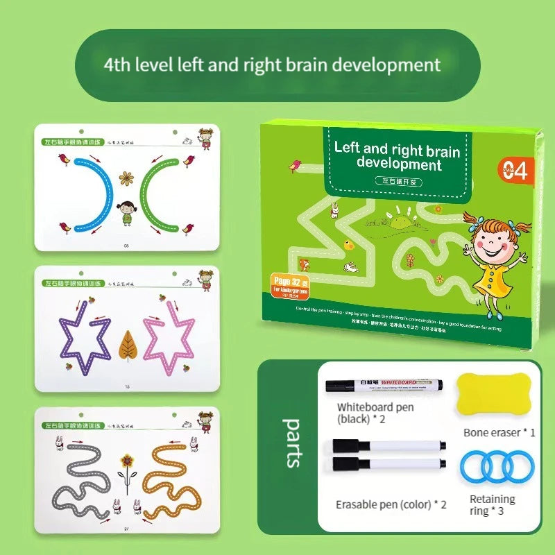 Un Livre d'apprentissage et d'écriture pour enfants (cahier vert)