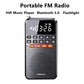 Mini radio FM portable avec lampe de poche LED