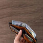 Portefeuille vertical à rayures pour hommes