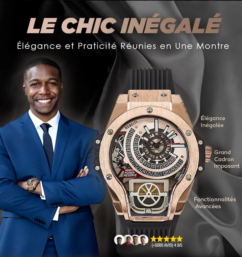 Montre à la mode pour hommes à grand cadran