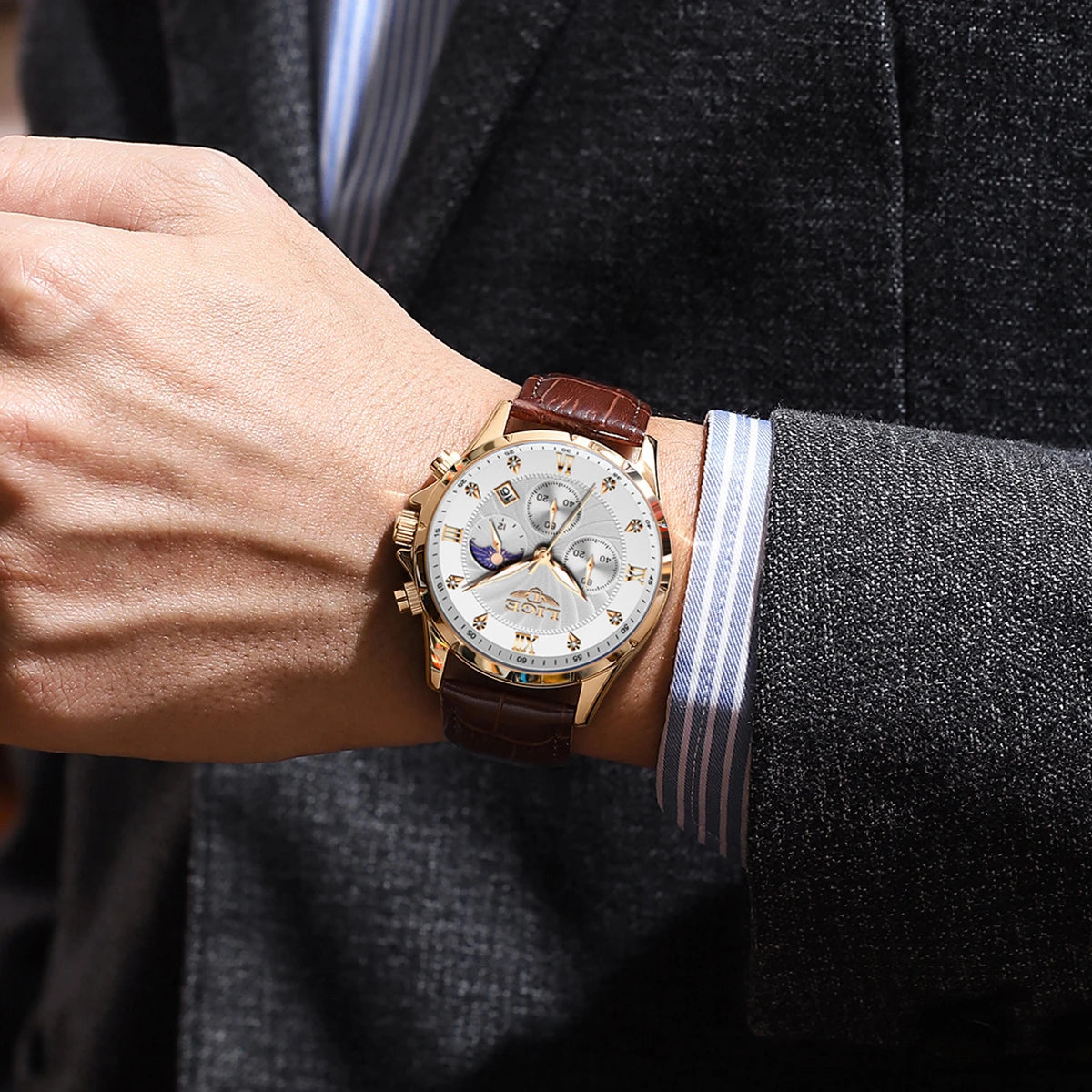 Montre de luxe supérieure pour hommes