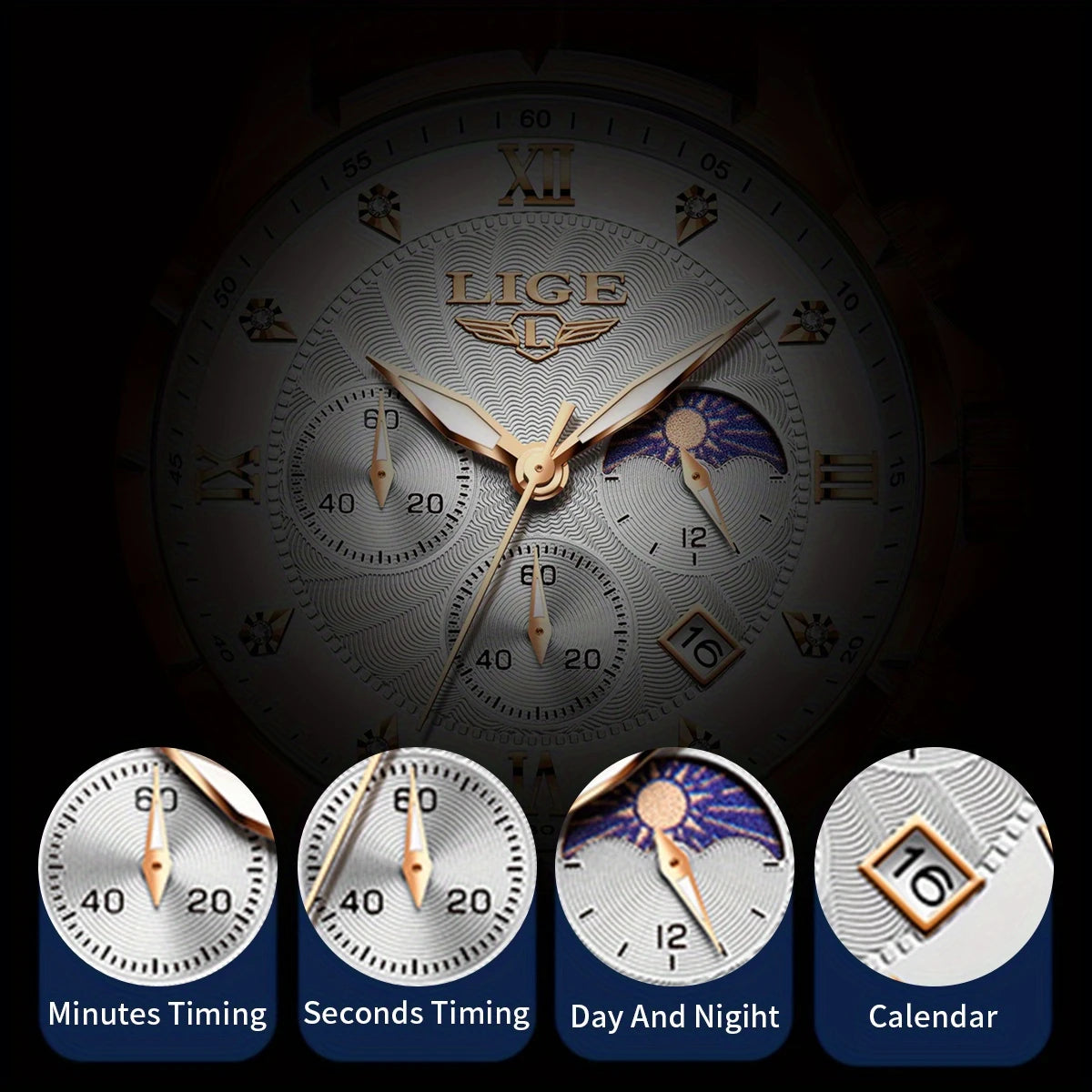 Montre de luxe supérieure pour hommes