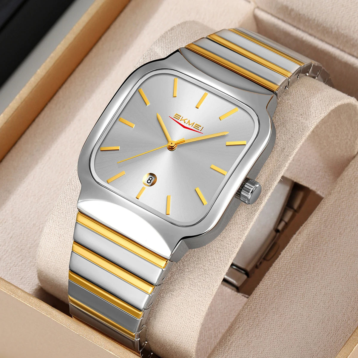 Montre Carré étanche pour hommes