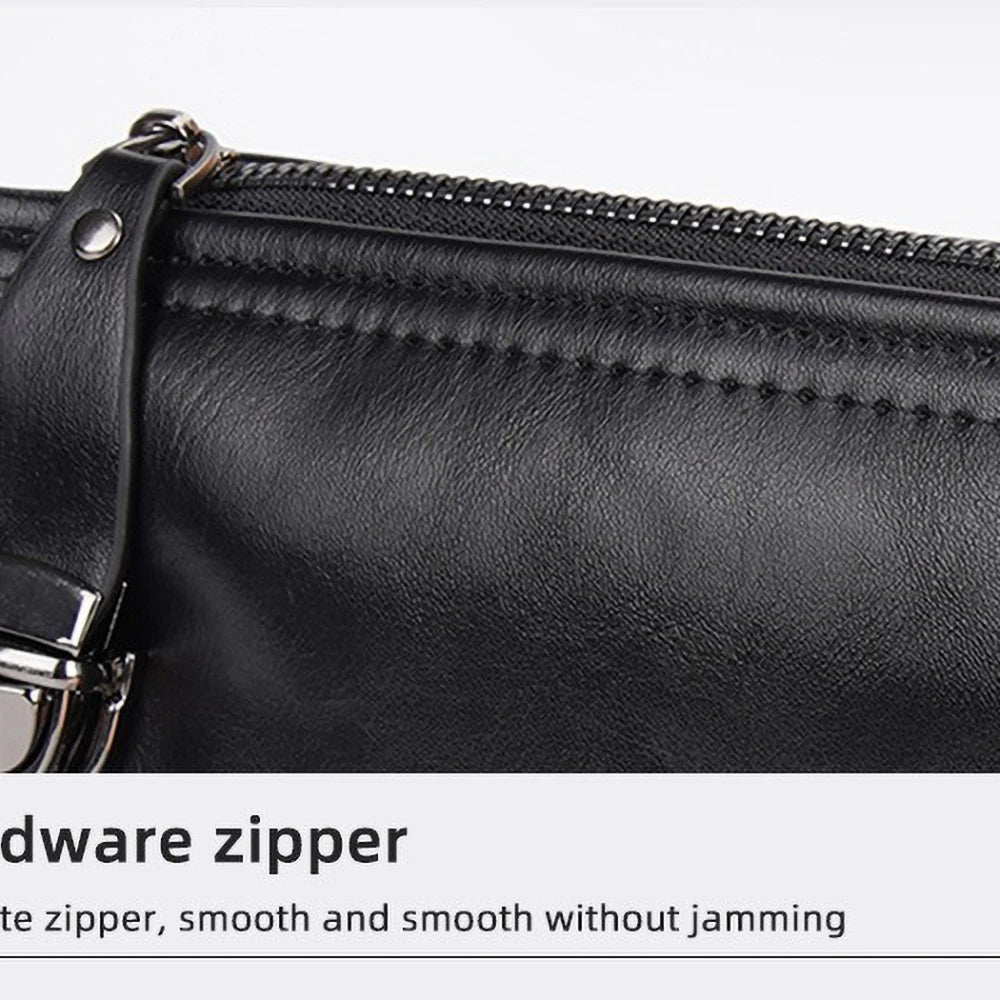 Pochette en Cuir PU Léger d'affaires pour hommes