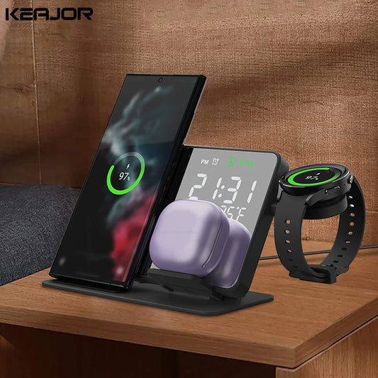 3 en 1 Chargeur Sans Fil Rapide et Pratique