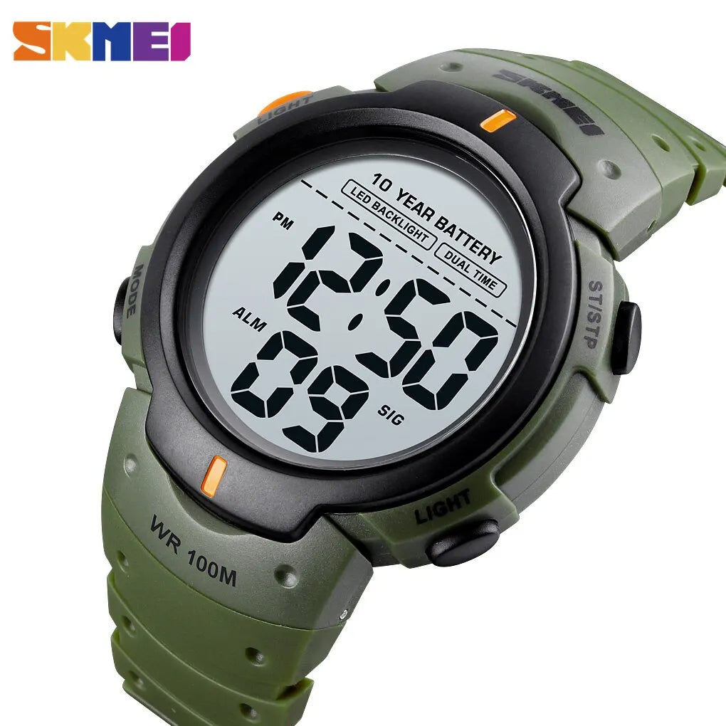 Montre numérique étanche pour homme