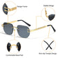 Lunettes de soleil carrées pour hommes