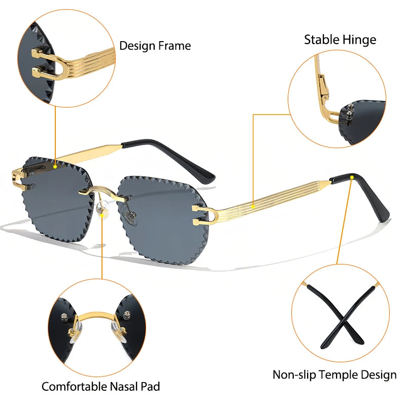 Lunettes de soleil carrées pour hommes