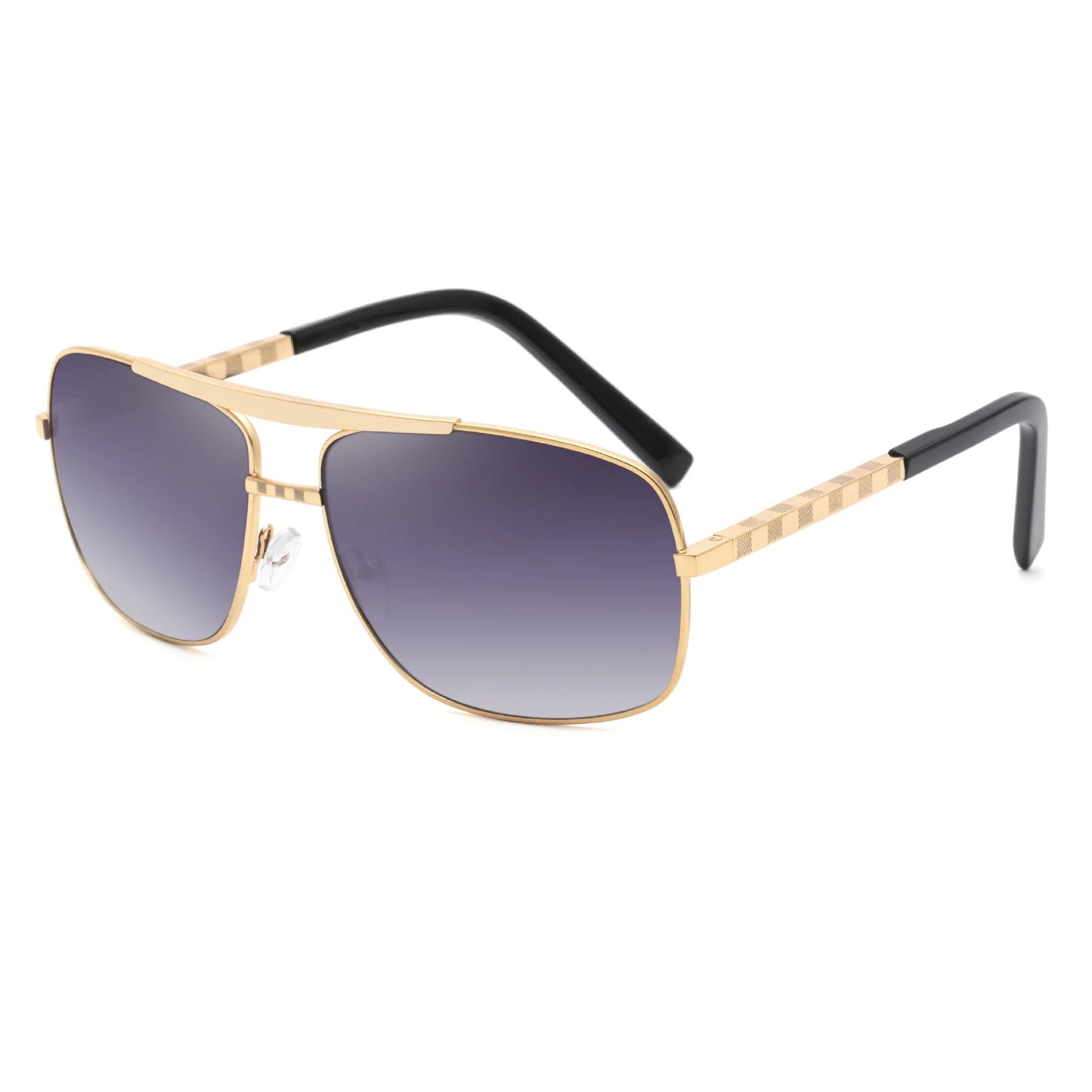 Lunettes de soleil carrées vintage pour hommes