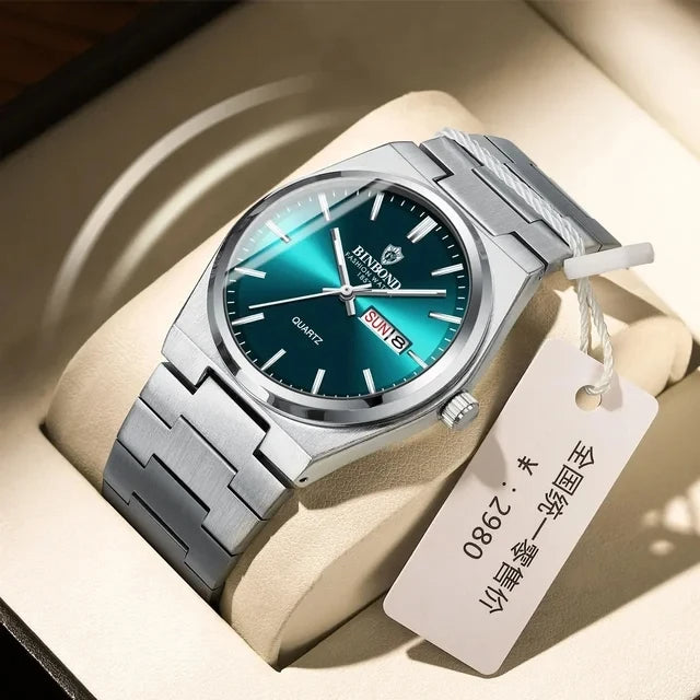 Montre de luxe bracelet en acier pour homme