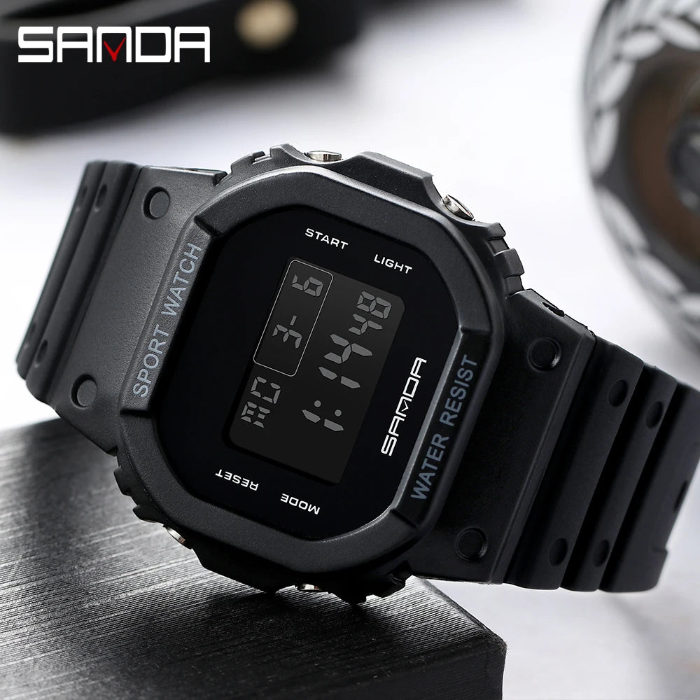 Montre électronique étanche pour hommes