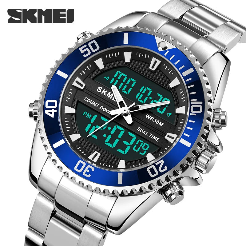 Montre numérique à quartz pour homme