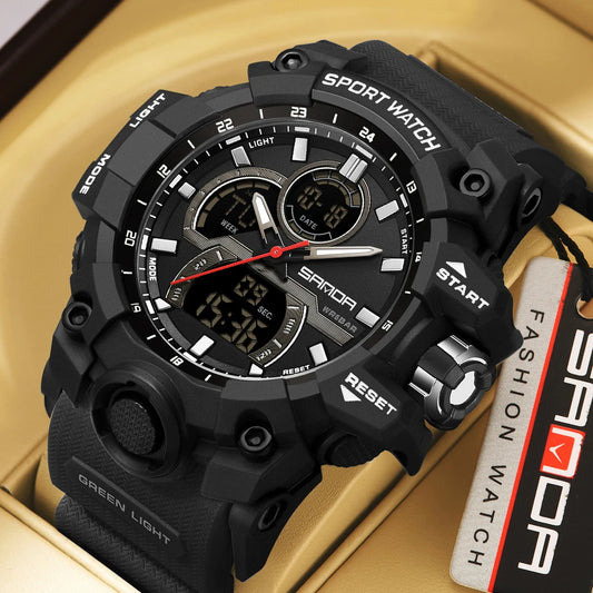Montre Électronique Multifonctionnelle pour Homme