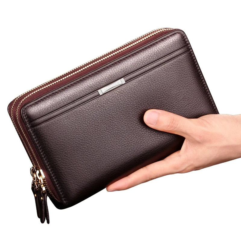 Sac à main d'affaires en cuir PU pour hommes