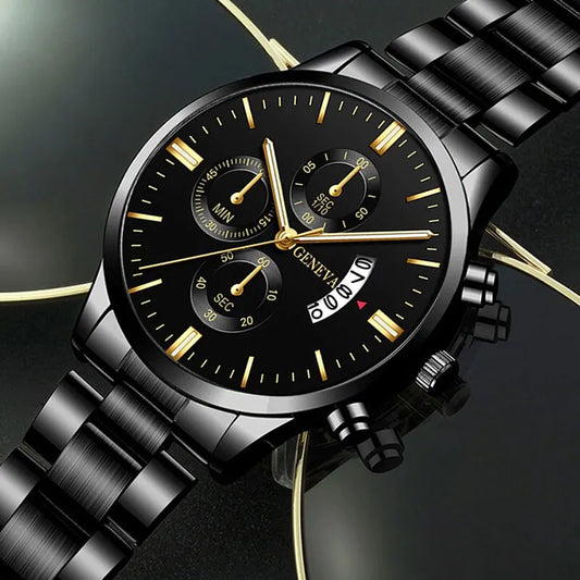 Montre-bracelet à quartz en acier inoxydable