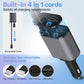 4 en 1 chargeur de voiture rétractable