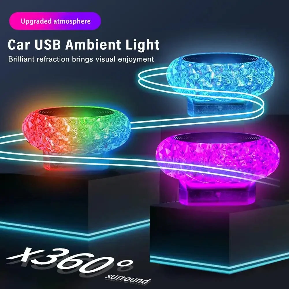 Mini lumière ambiante LED USB Portable pour voiture