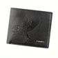 Portefeuille court en cuir PU souple pour homme