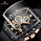 Montre en forme de tonneau pour homme