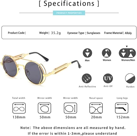 Lunettes de soleil rétro pour hommes