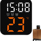 Horloge murale Réveil numérique pour chambres à coucher