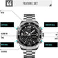 Montre Numérique en acier pour hommes