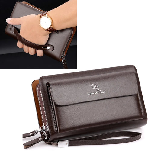 Sac à main de luxe en cuir Pu pour homme
