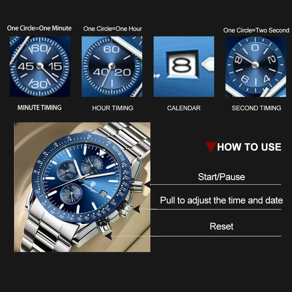 Montre Mode chronographe pour hommes